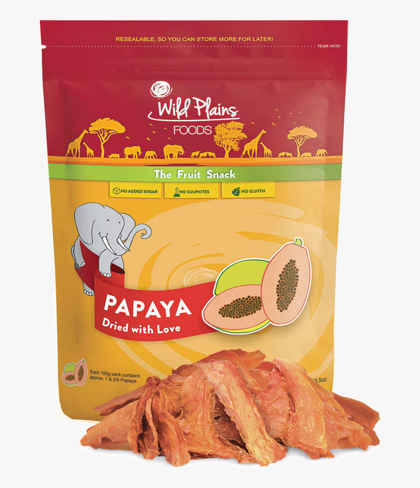 Papaya - Wild Plains Foods Papaya 100g, HD Png Download, Free Download