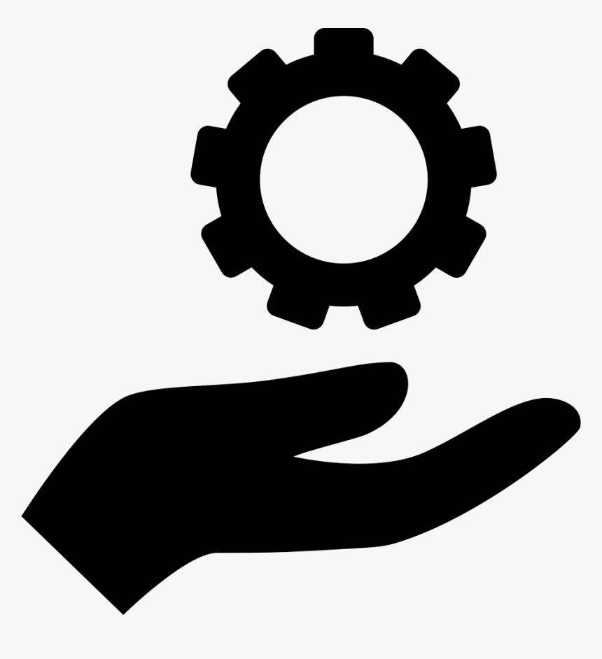 Hand Holding Up A Gear Svg Png Icon Free Download - Hand Holding Icon Png, Transparent Png, Free Download