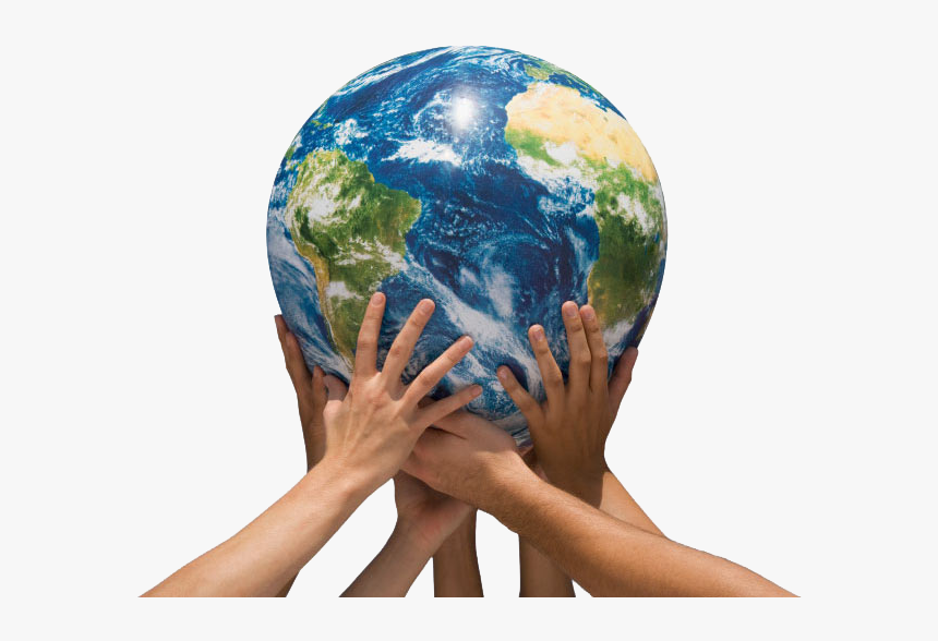 World Png Hands Holding - Hands Holding Globe Png, Transparent Png, Free Download