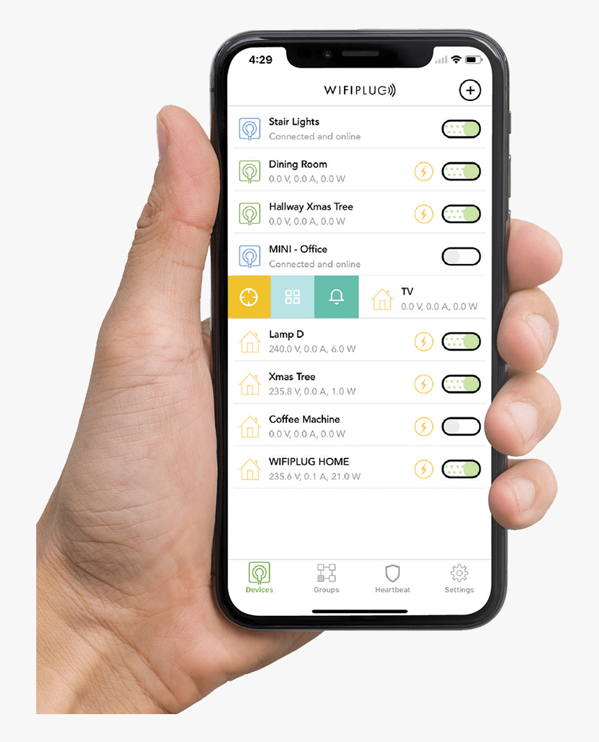 Smart Plug - Homekit Switch - Homekit Plug - Hand Holding - Hand Holding Iphone X Png, Transparent Png, Free Download