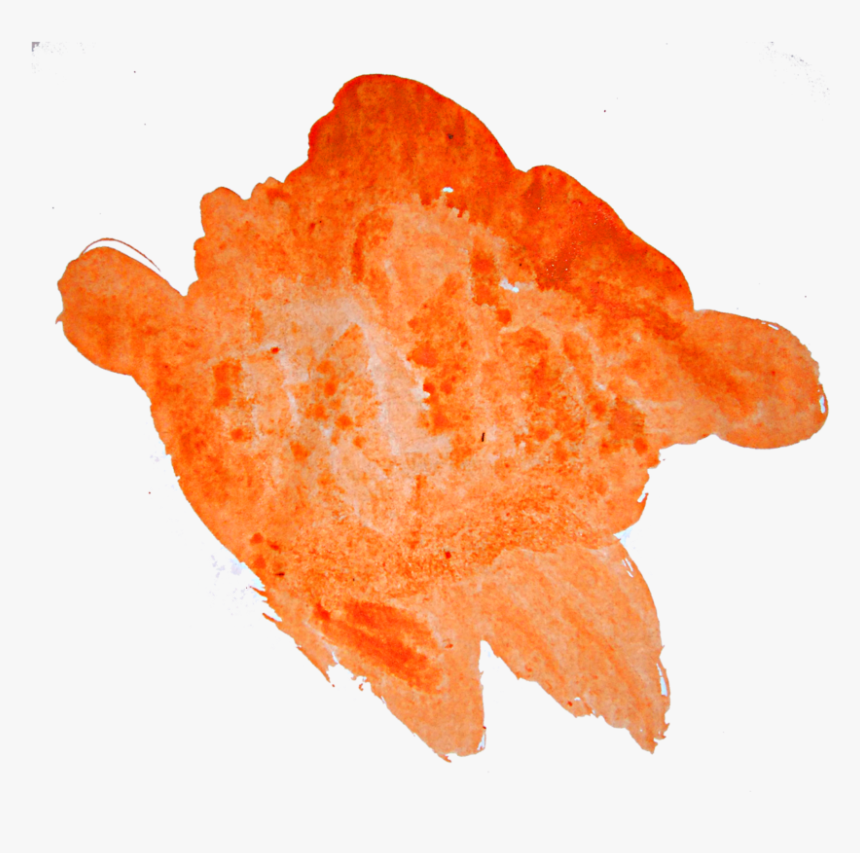 Splash Free Png - Orange Ink Splash Png, Transparent Png, Free Download