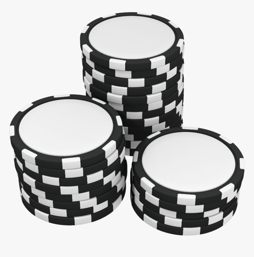 Transparent Chips Clipart - Poker Chips Clipart Black And White, HD Png Download, Free Download