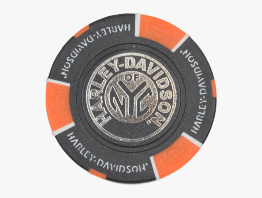 Nyc Black Orange Poker Chip - Label, HD Png Download, Free Download