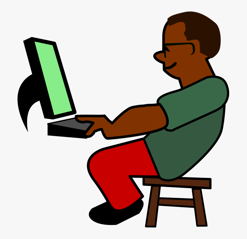 Human Behavior,sitting,area - Computer Programmer Clip Art, HD Png Download, Free Download