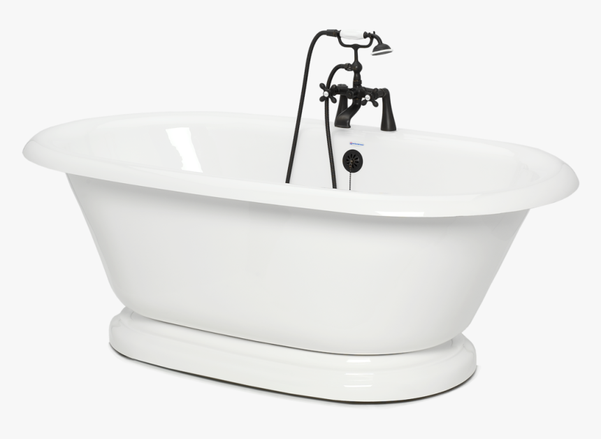 Pedestal Double Ended Bathtub Bathtub, HD Png Download, Free Download