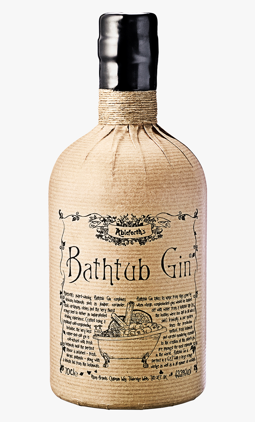 Bathtub Gin® - Bathtub Gin Bottle Label, HD Png Download, Free Download