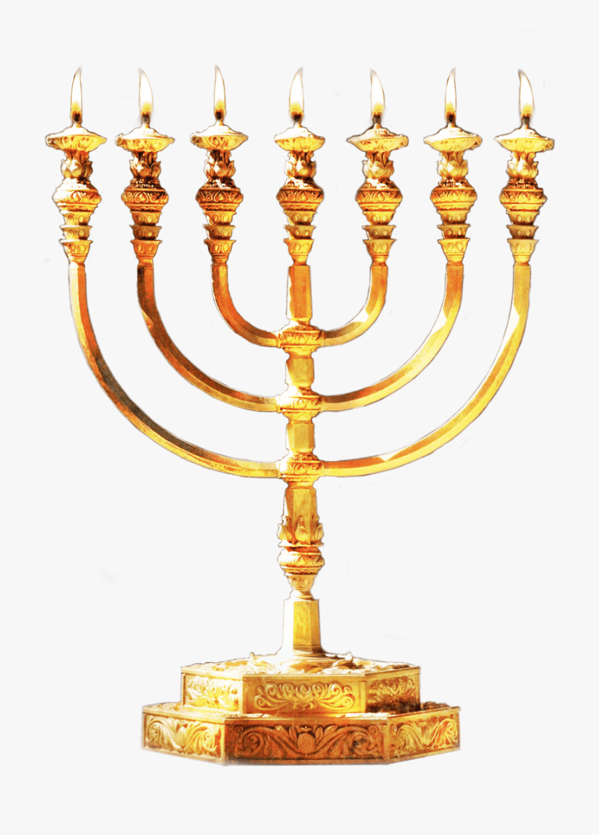 Menorah Gold - Judaism Menorah Transparent Back Ground, HD Png Download, Free Download