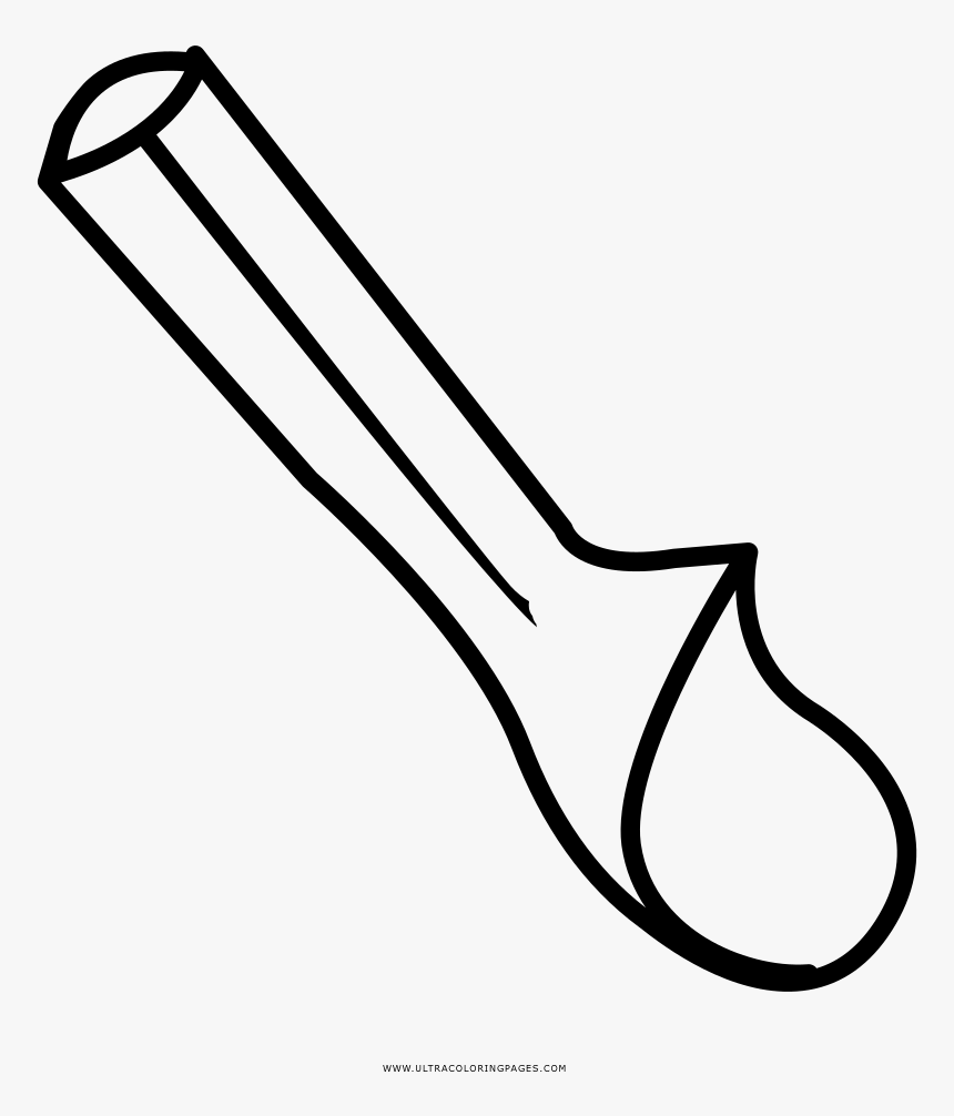 Ice Cream Scoop Coloring Page - Ice Cream Scoop Drawing, HD Png Download, Free Download