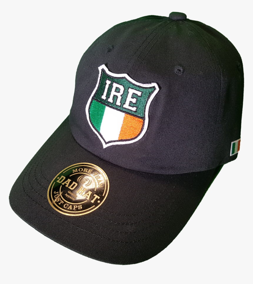 Irish Cap Shield Dad Hat Black - Baseball Cap, HD Png Download, Free Download