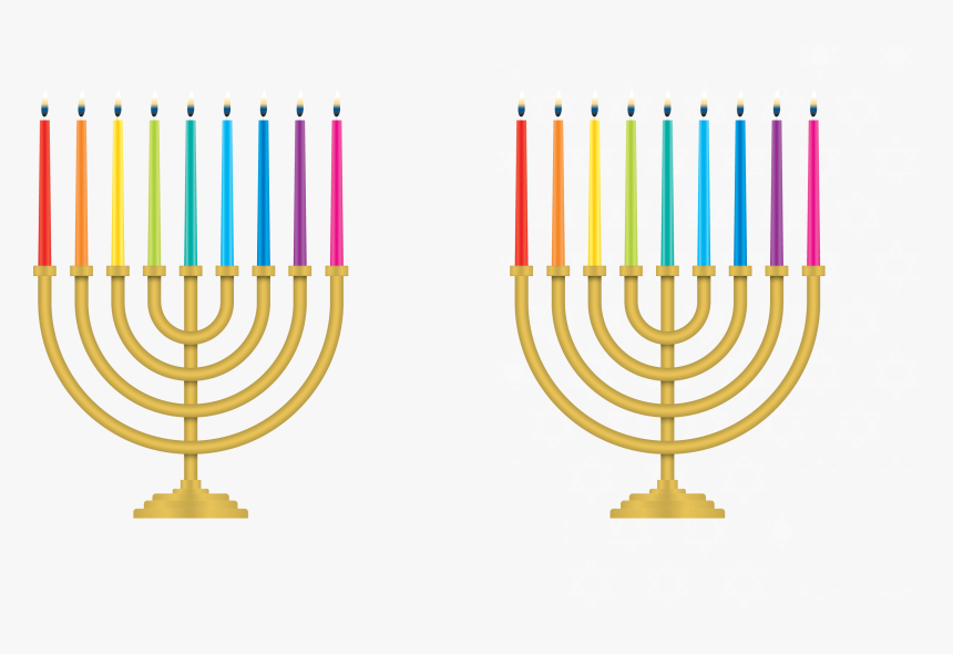 Hanukkah Png - Hanukkah Candles Color Order, Transparent Png, Free Download