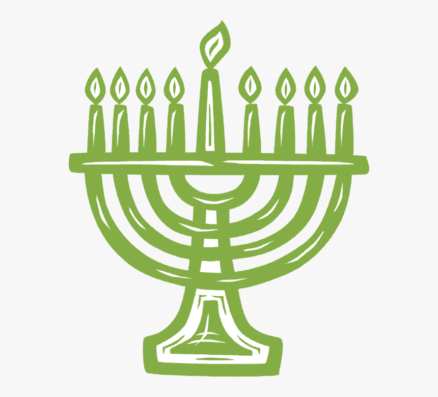 Vector Illustration Of Jewish Chanukah Hanukkah Menorah, HD Png Download, Free Download