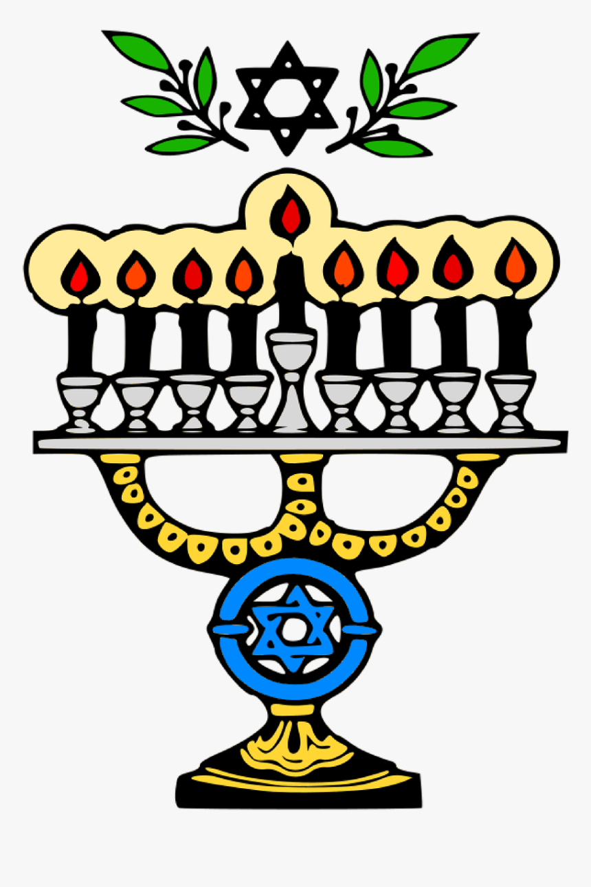 Menorah, Candelabra, Candelabrum, Candle, Hannukah - Hanukkah 2019 Colouring Pages, HD Png Download, Free Download