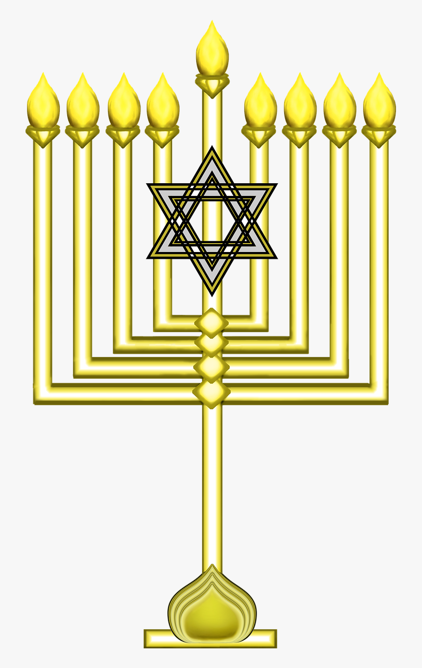 Menorah Hanakkah Jewish Free Picture, HD Png Download, Free Download