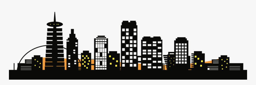 City Silhouette Vector Png, Transparent Png, Free Download