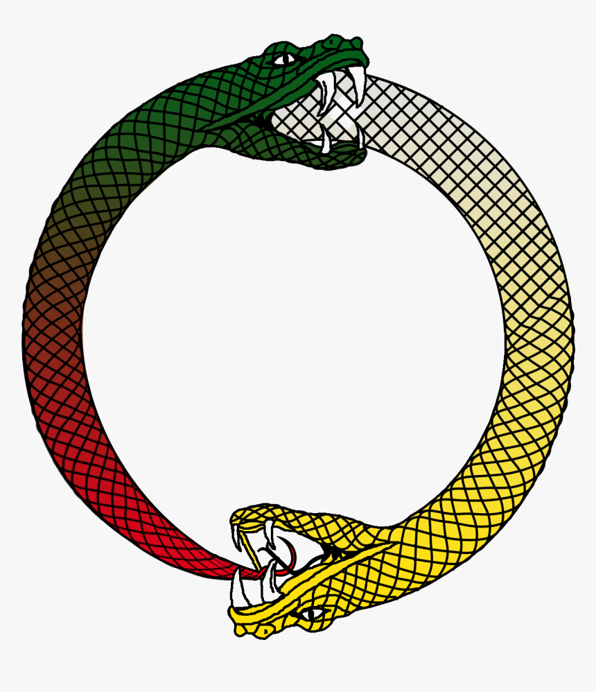 Imagethe Double Ouroboros - Yin And Yang Vector, HD Png Download, Free Download