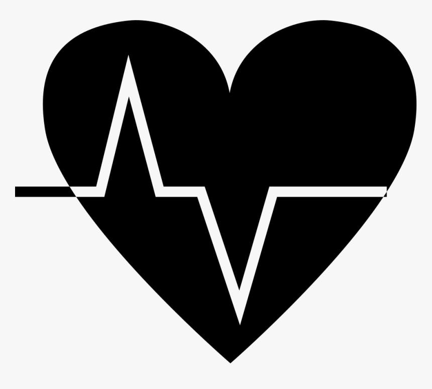 Transparent Heartbeat Png - Silhouette Of A Heart Beat, Png Download, Free Download