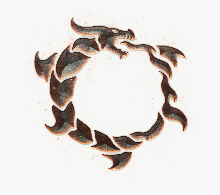 Oroboros Ouroboros Tattoo, Snake Dragon, Snake Tattoo, - Ebonheart Pact Png, Transparent Png, Free Download