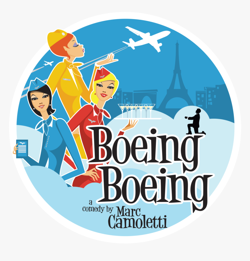 Americana Theatre Company Presents Boeing Boeing - Boeing Boeing Play Sign, HD Png Download, Free Download