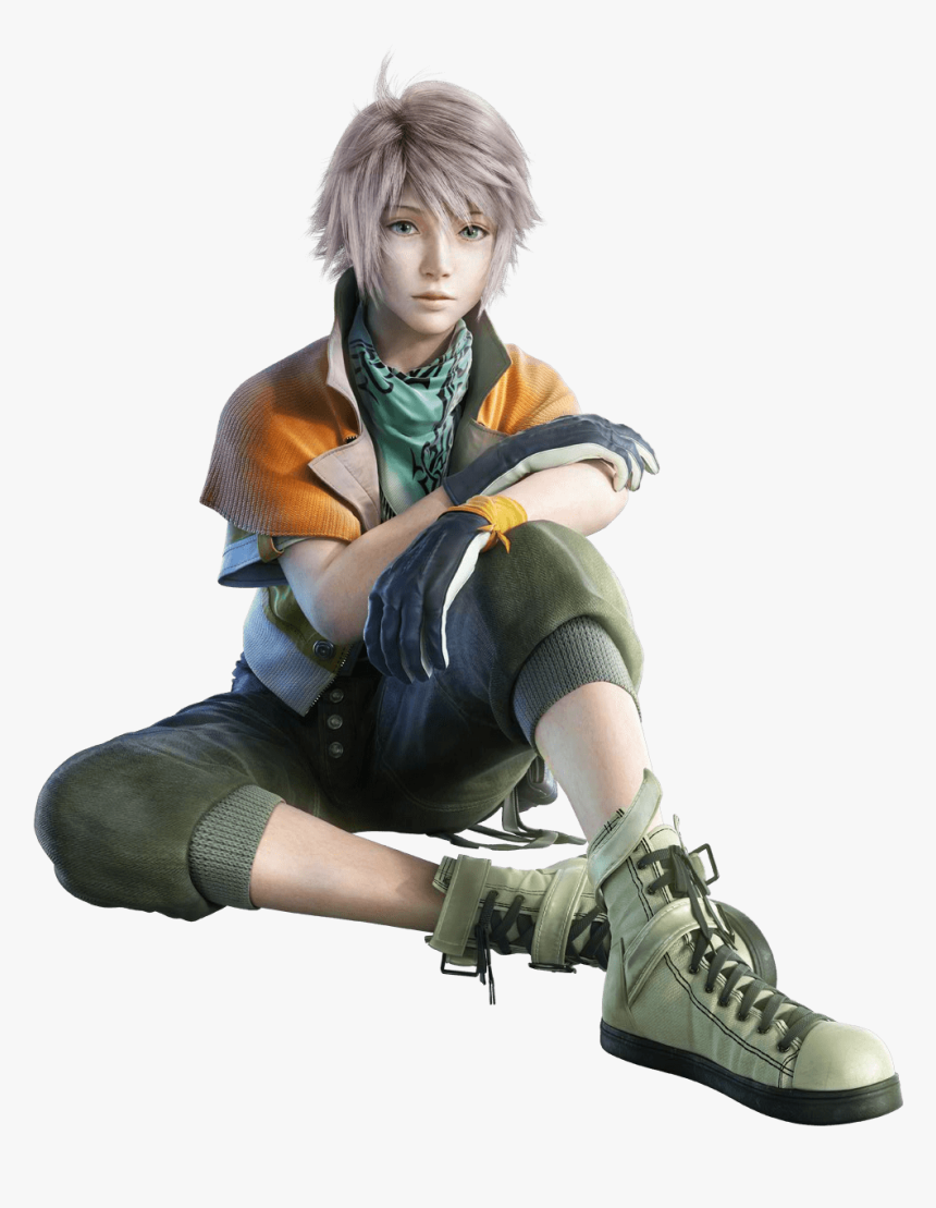 Final Fantasy Sitting Close - Final Fantasy Xiii Character, HD Png Download, Free Download