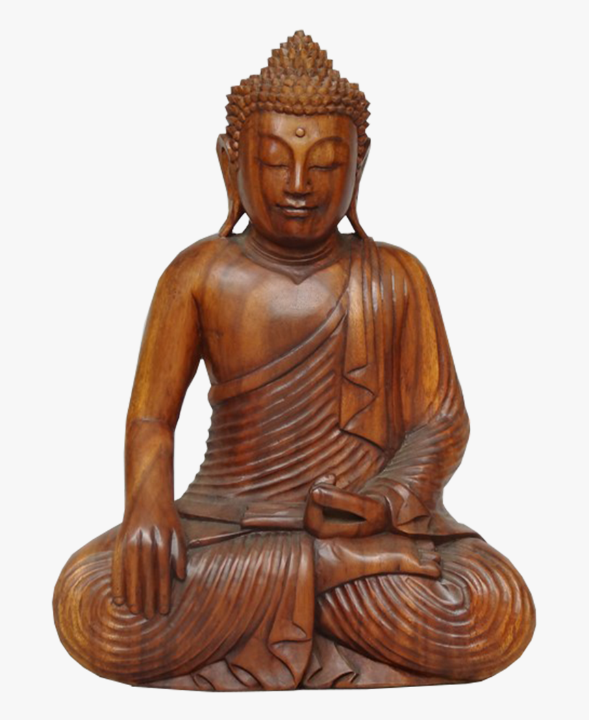 Buddah Statue Png - Bouddha Bois 50 Cm, Transparent Png, Free Download