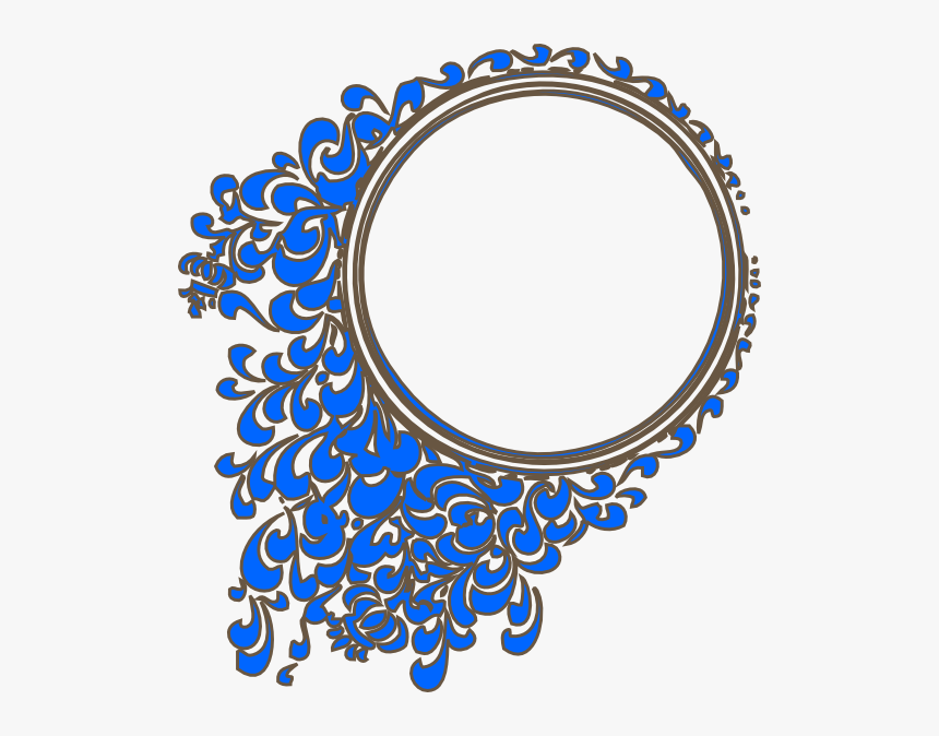 Oval Frame Svg Clip Arts - Royal Blue Wedding Vector, HD Png Download, Free Download