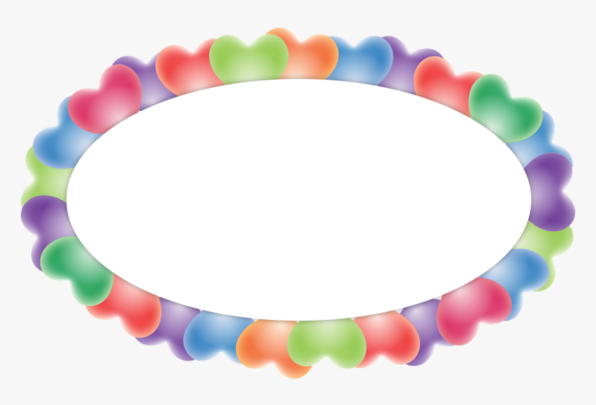Balloons Oval Border, HD Png Download, Free Download