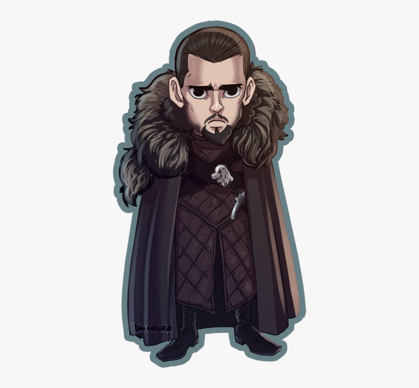 Game Of Thrones Jon Snow Cartoon, HD Png Download, Free Download