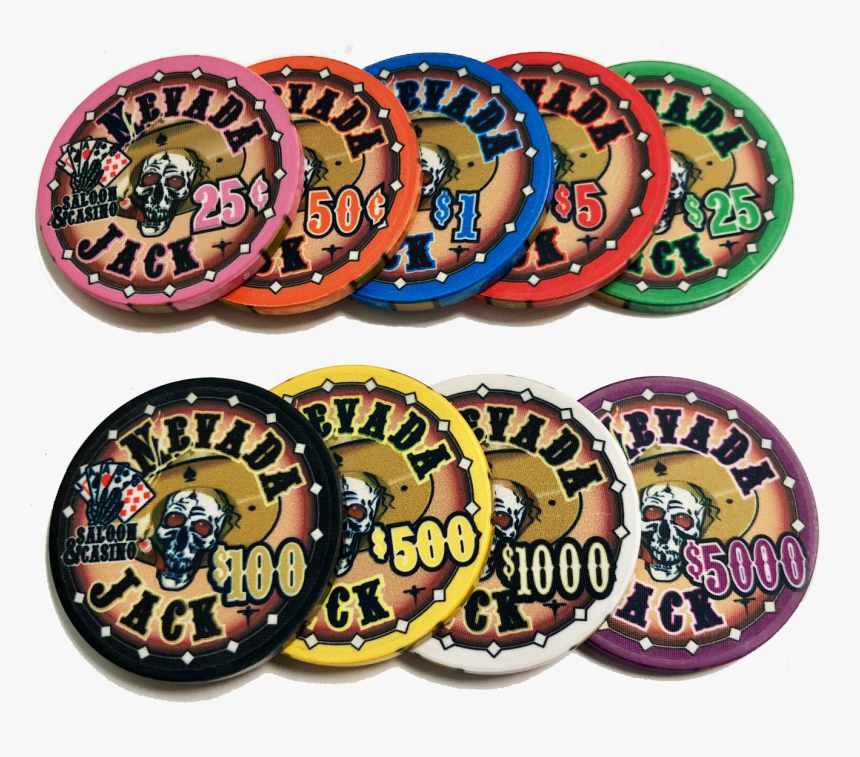 300 Piece Nevada Jack "skulls - Nevada Jacks Poker Chips, HD Png Download, Free Download