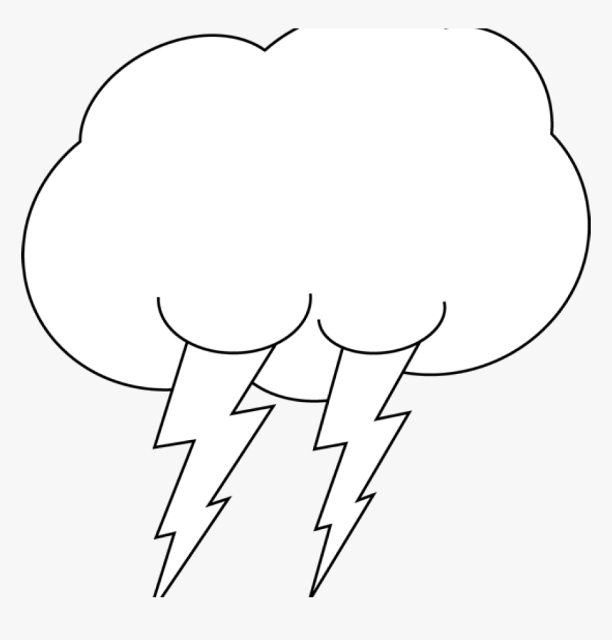 Cloud Clipart Black And White Clouds Clipart Black - Clouds Raining Black And White, HD Png Download, Free Download