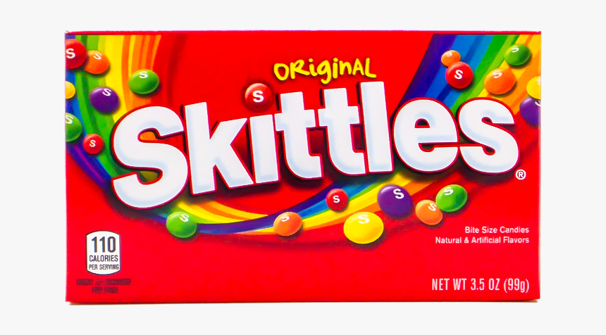 Original Skittles Theater Box - Skittles In A Box, HD Png Download, Free Download