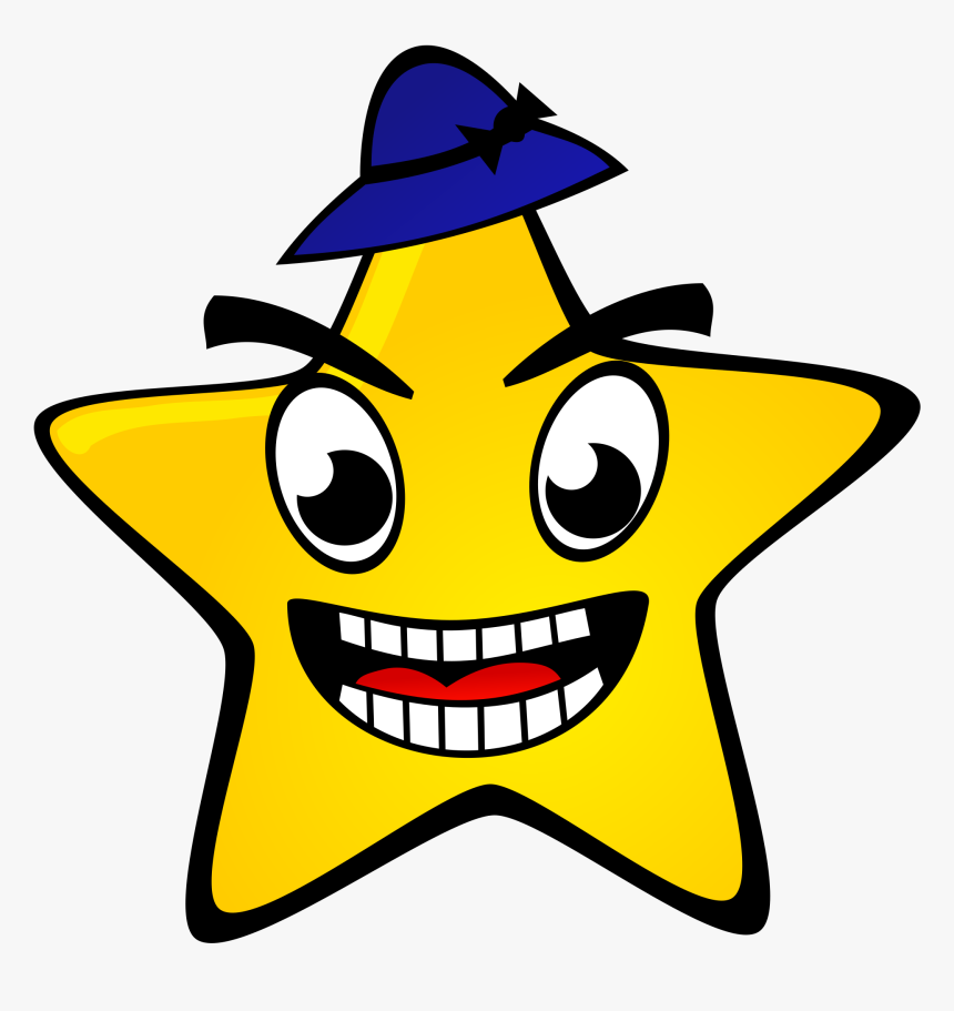 Free Starry Night - Funny Star Clipart, HD Png Download, Free Download