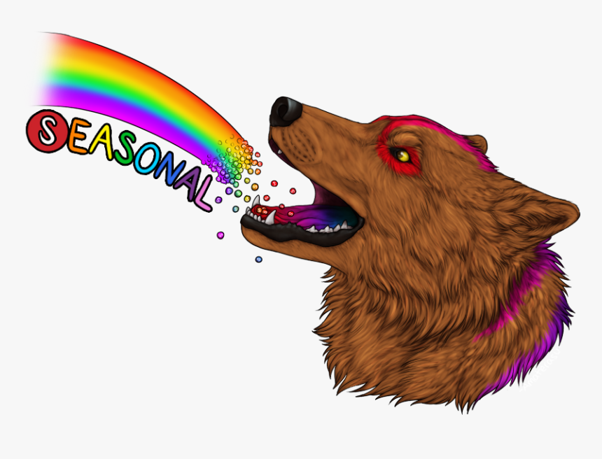 Taste The Rainbow - Skittle Wolf, HD Png Download, Free Download
