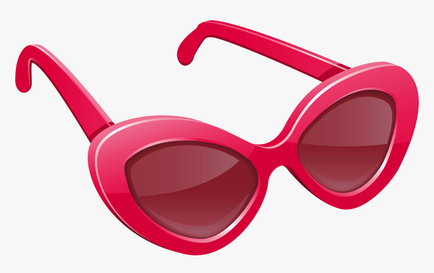 Hearts Clipart Sunglass - Pink Sunglasses Png, Transparent Png, Free Download