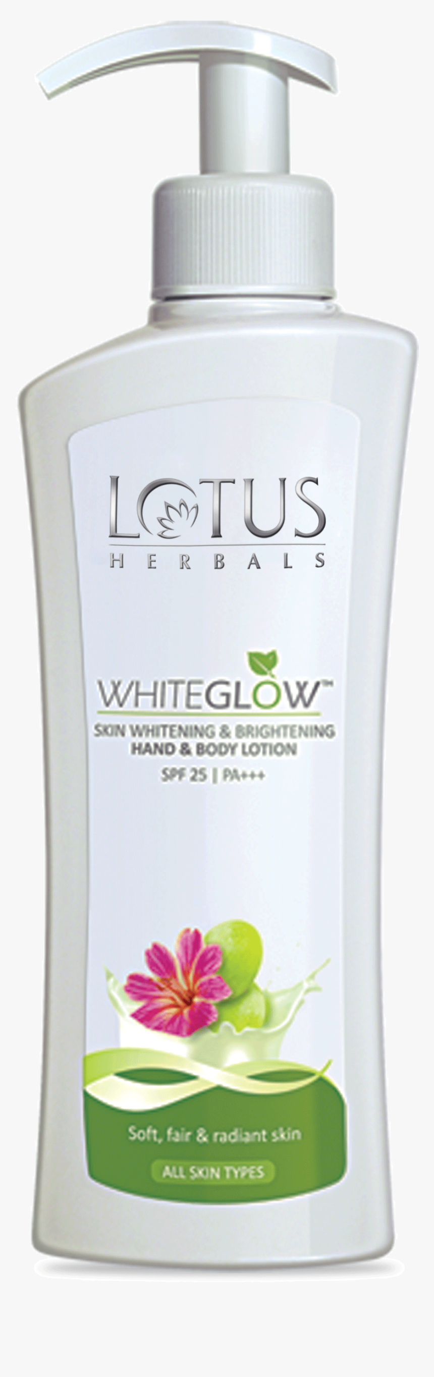 Lotus Herbal White Glow Spf 25 Hand & Body Lotion 300 - Cosmetics, HD Png Download, Free Download