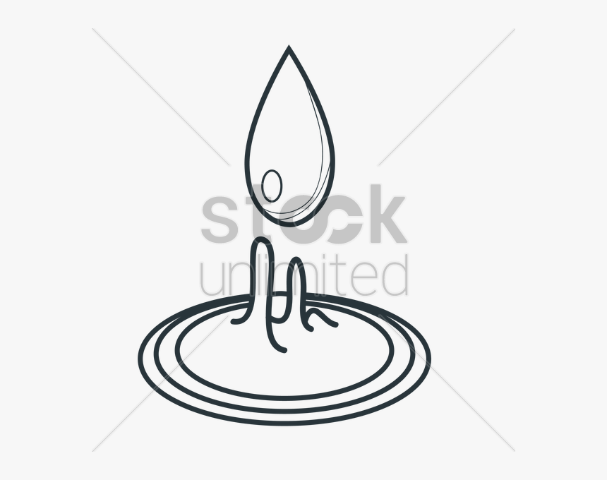 Water Drop With Ripple V矢量图形 - Plastic Bottle Plant Png, Transparent Png, Free Download