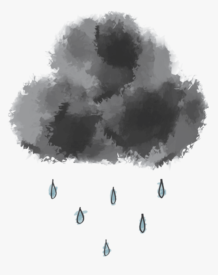 Raincloud - Raining Clouds Transparent Png, Png Download, Free Download