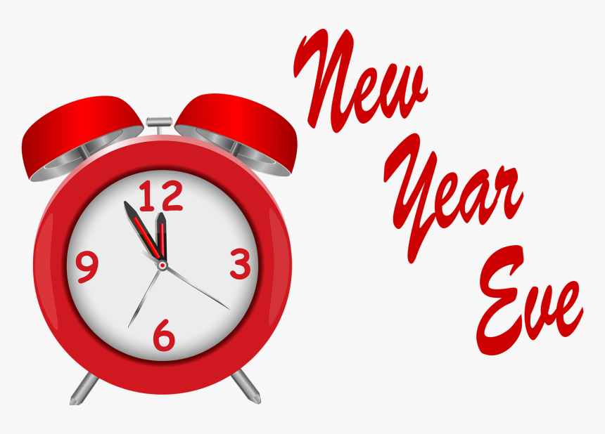 New Year Eve Transparent Background - Alarm Clock Png, Png Download, Free Download