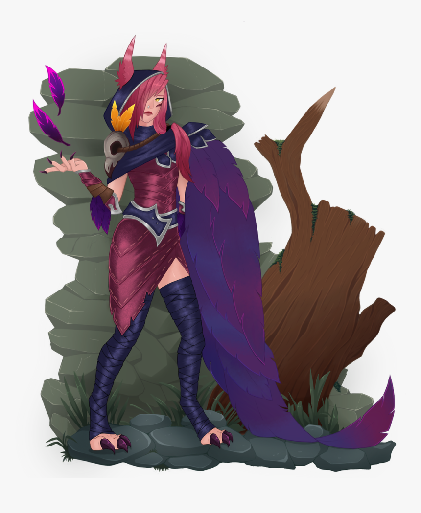 Yasumitora Xayah, From Lol , Png Download - Illustration, Transparent Png, Free Download