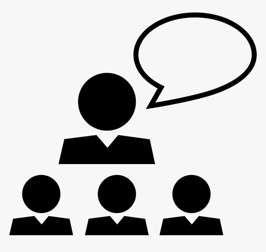 Teacher Talking To A Group Svg Png Icon Free Download - Group Talk Icon, Transparent Png, Free Download