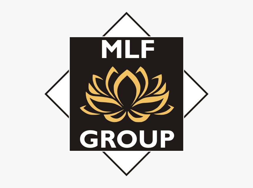 Mlf Group - Flower Logo Black Background, HD Png Download, Free Download