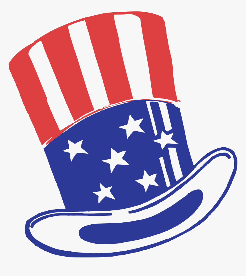 Free Clipart Of An American Top Hat - Uncle Sam Hat Transparent, HD Png Download, Free Download