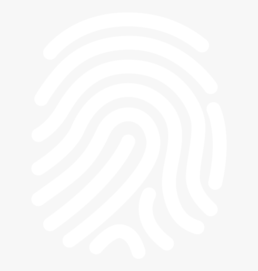 Transparent White Fingerprint Icon, HD Png Download, Free Download