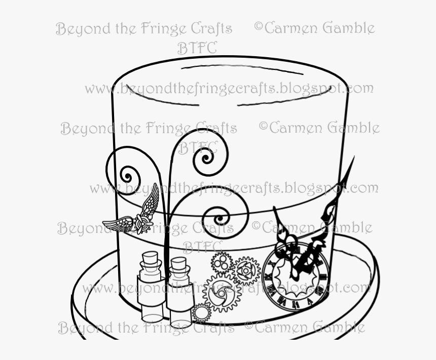 Beyond The Fringe Hat - Line Art, HD Png Download, Free Download