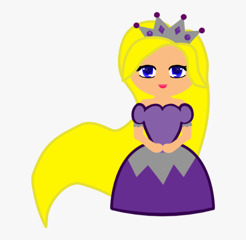 Princess Cartoon Graphic - Drawing Princes Purple, HD Png Download, Free Download