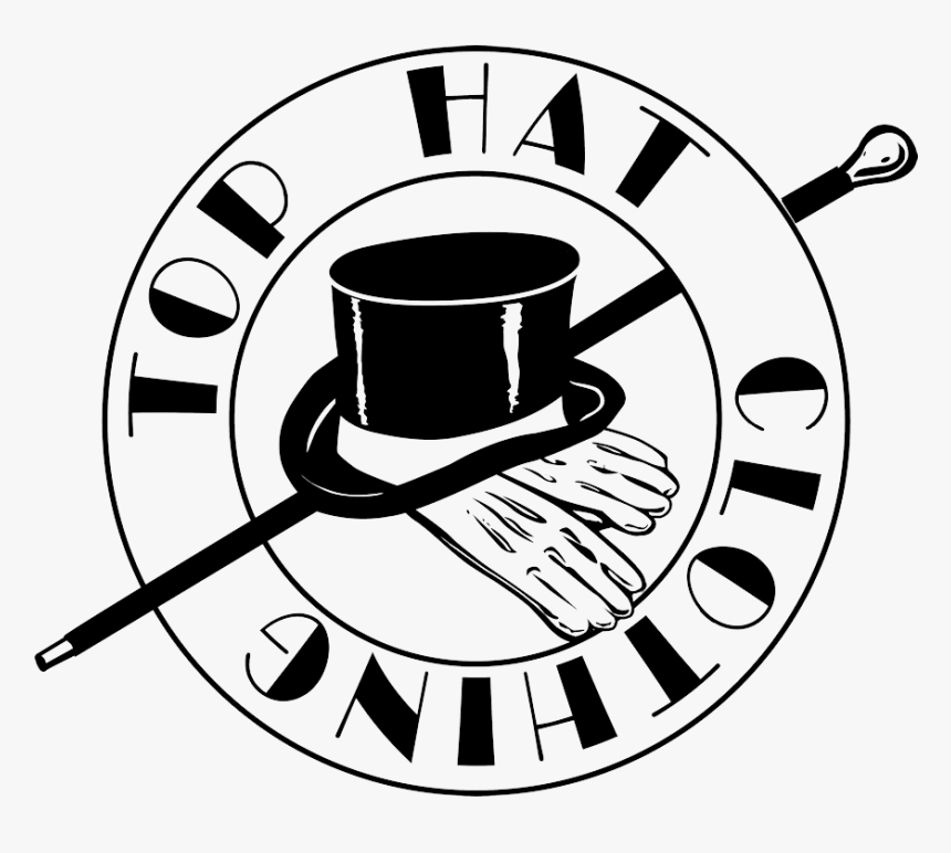 Cane Drawing Top Hat - Top Hat Logos, HD Png Download, Free Download