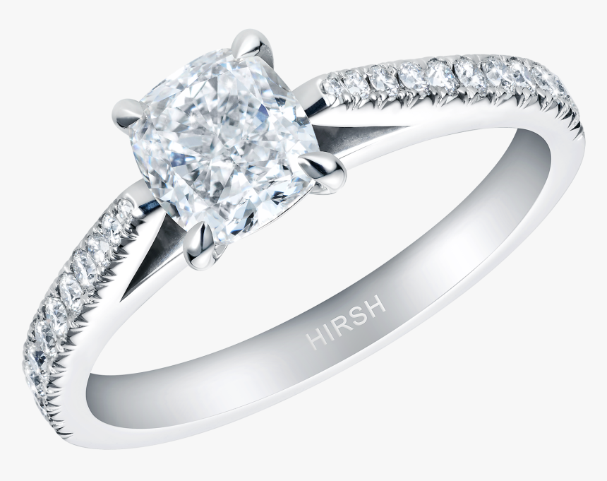 Reflection Cushion Shape Diamond Ring - Pre-engagement Ring, HD Png Download, Free Download