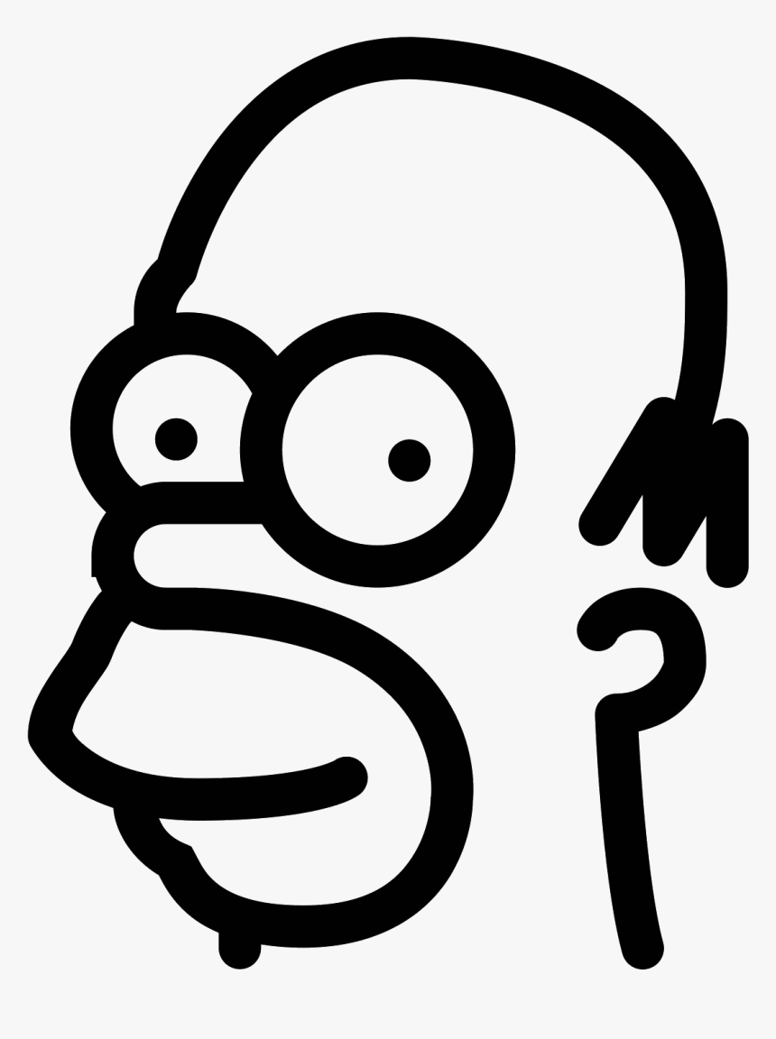 Homer Simpson Icon - Homer Simpson Pumpkin Carving Stencil, HD Png Download, Free Download