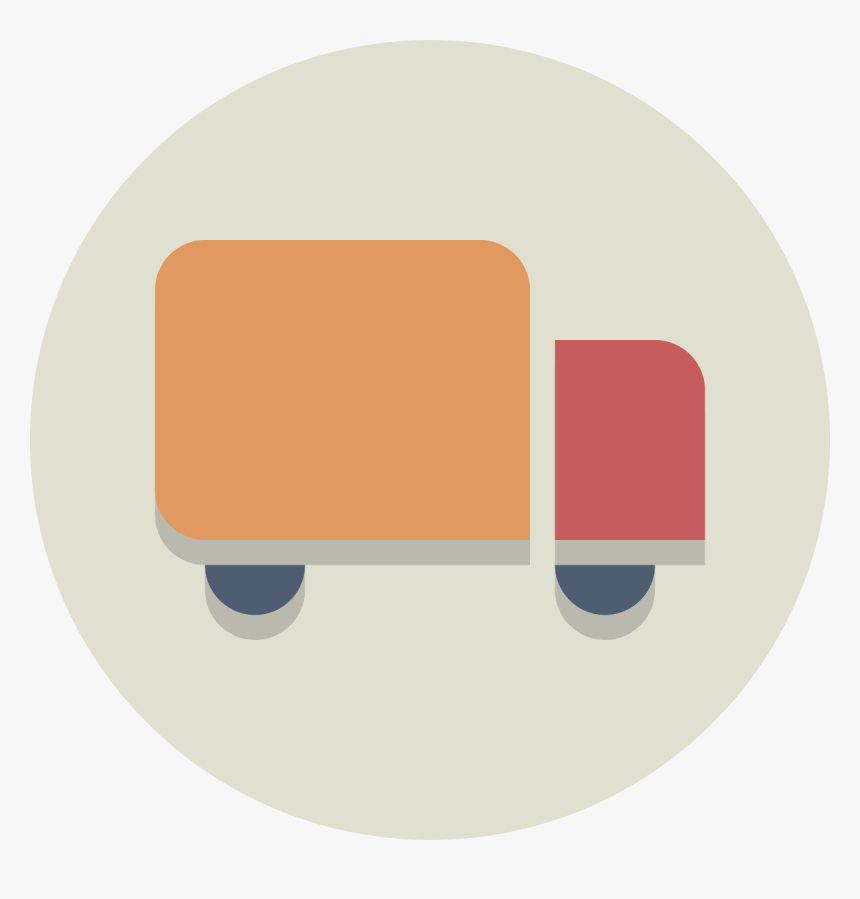 Circle Icons Truck - Truck Png Icon Circle, Transparent Png, Free Download