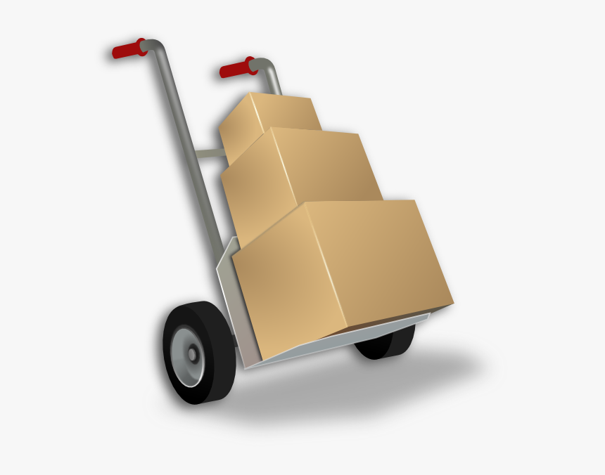 Dolly Hand Truck Clip Art - Hand Truck Clipart, HD Png Download, Free Download