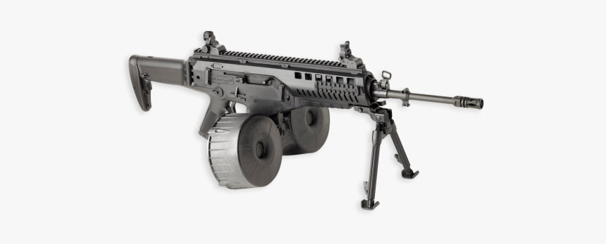 Beretta Arx160 A3 Assault Rifle With150-round Drum - Assault Rifle With A Drum, HD Png Download, Free Download